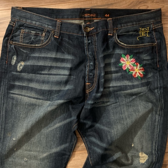 **Sold** Ed Hardy Denim Pants - Picture 6 of 9